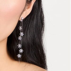 Nordstrom Shashi Whisper Earrings Silver NWT